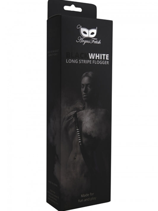 Argus - AF 001030 - Long Stripe Flogger - Black White