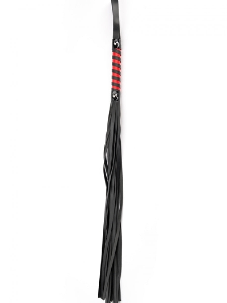 Argus Black Red Long Stripe Flogger - AF 001031