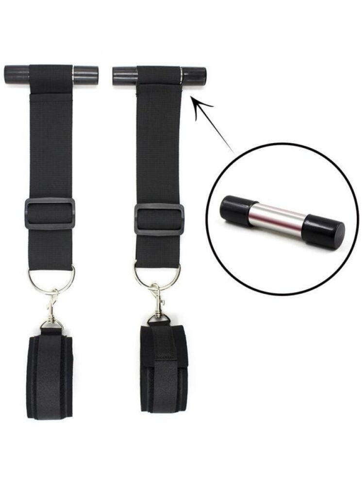 Argus Bondage Door Cuffs - Easy To Use - Design Colourbox - AF 001043