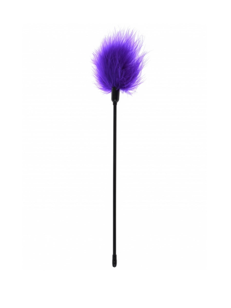 Argus - AF 1069 - Feather Tickler Extra Long Handle Purple  BDSM - Plastic Bag