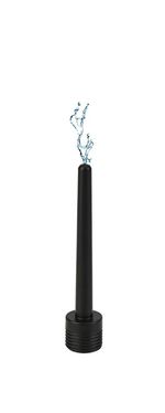 Power Escorts - BR342 - Travel Anal Cleaner Douche Tube  – Black, 15 cm / 5.9 Inch