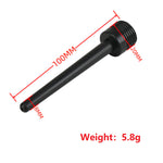 Power Escorts - BR342 - Travel Anal Cleaner Douche Tube  – Black, 15 cm / 5.9 Inch