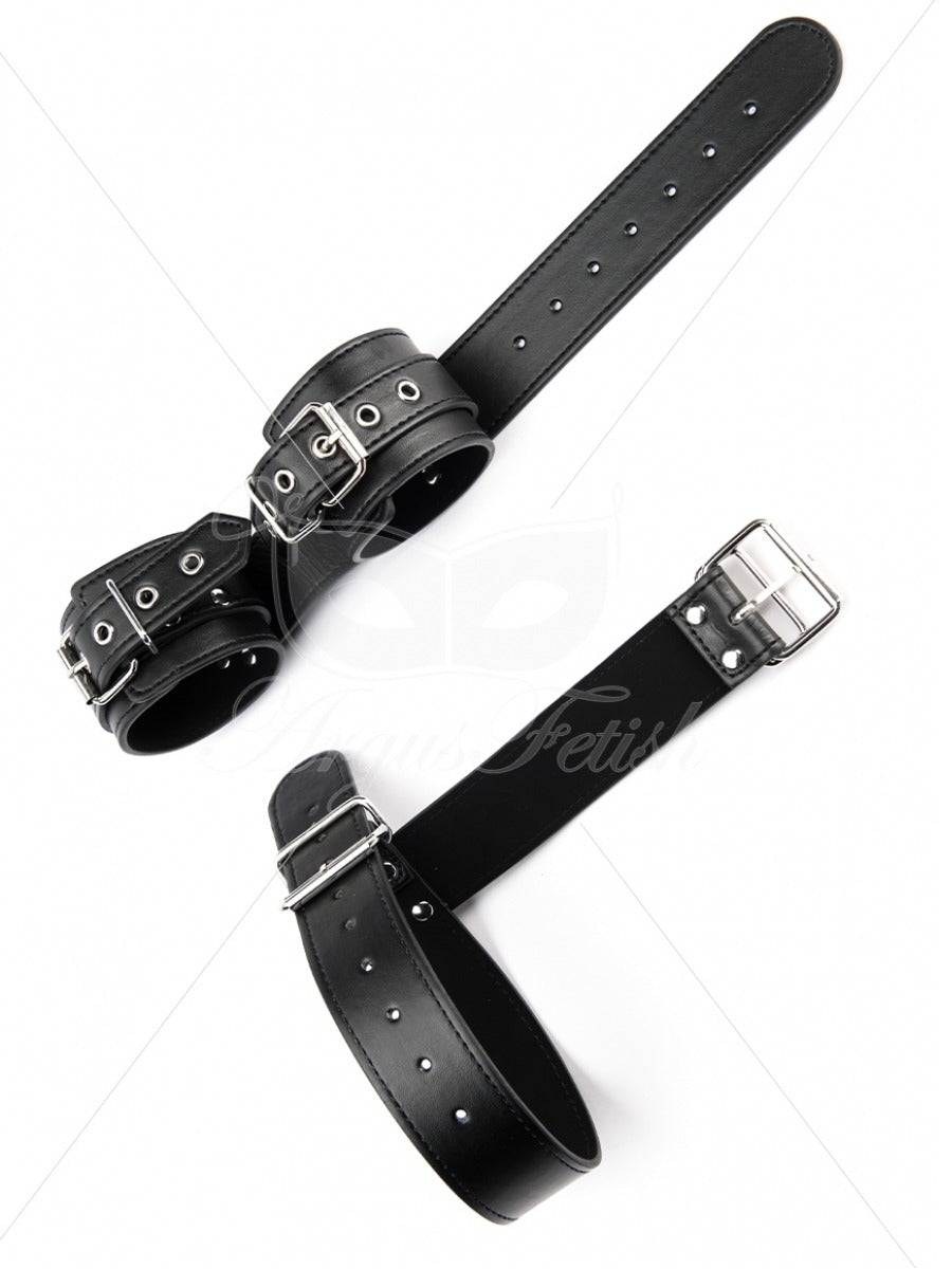 Argus Luxury Bondage Collar and Handcuffs - Bondage Binding Set - AF 001035