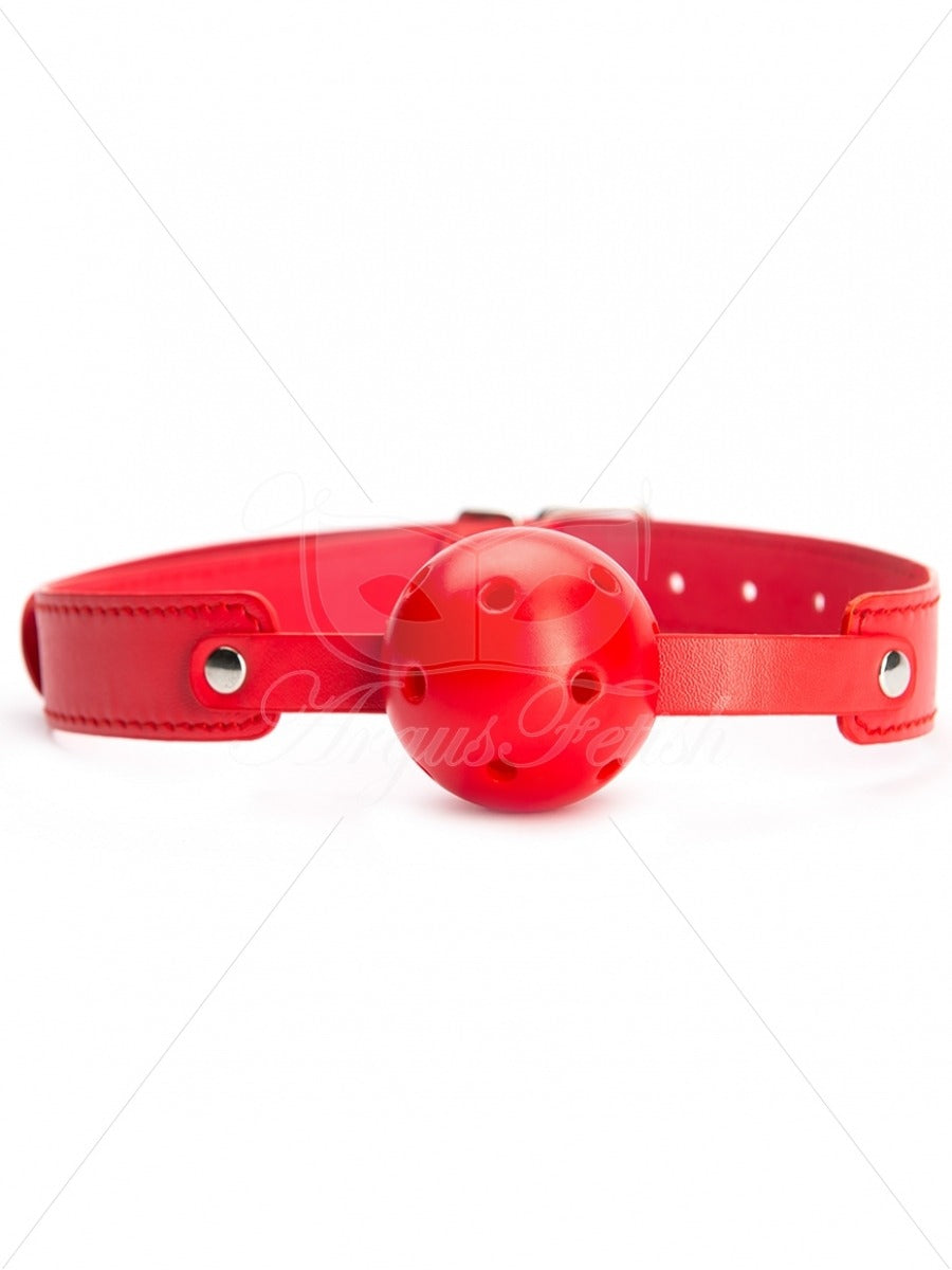 Argus Red Breathable Ball Gag - AF 001006