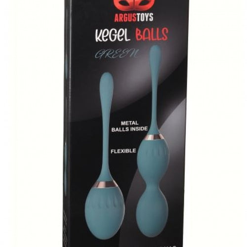 Argus - AT1134 - Gold Plated Luxury Duo Kegel Balls - Green