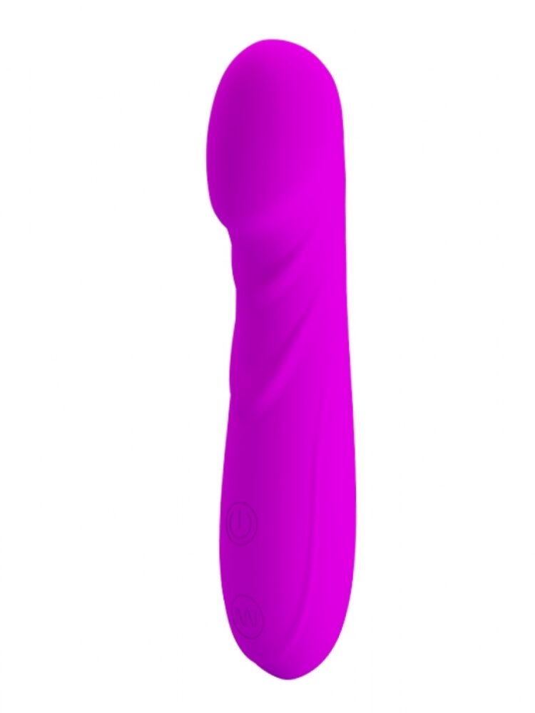 Argus Silicone Clitoris Vibrator - Rechargeable Multispeed - Pink - 15 cm dia 2,9 cm - AT 1007
