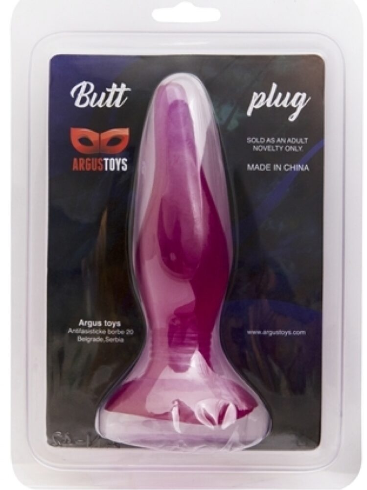 Argus Large Suction Cup  Butt Plug - Pink - 14 Cm Dia 3,5 CM - Packed in Strong Blister - AT 1026