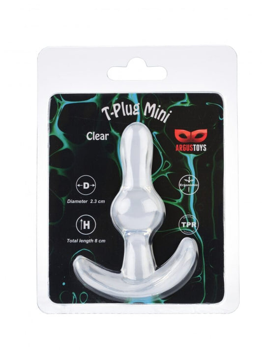 Argus T-Plug Mini Clear - Packed in Strong Blister - AT 001097