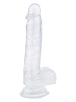 Argus Stardust Lover Clear Glitter Dildo - 21 cm - Packed in Strong Blister - AT 001121