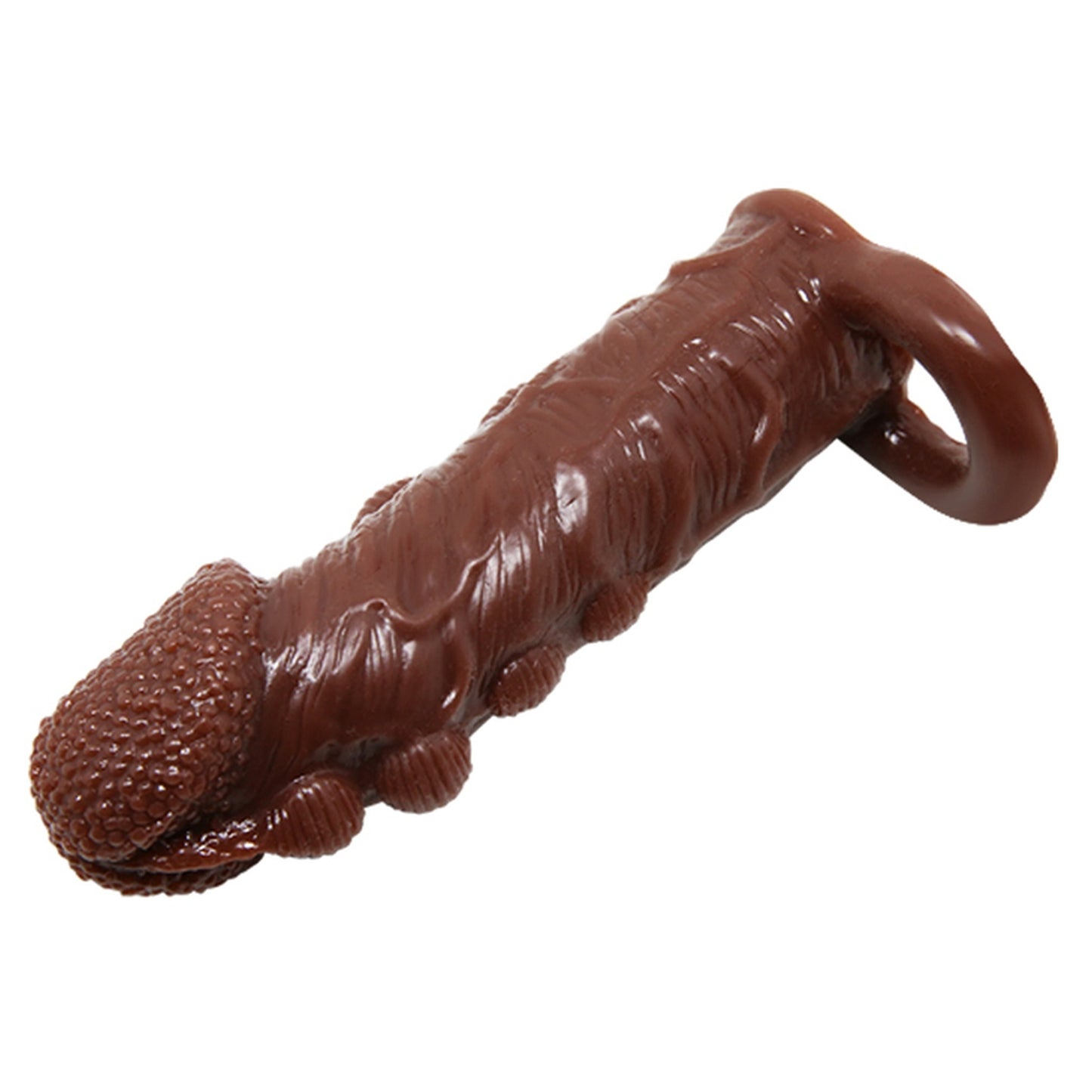 Baile - BI-016012 - Penis Sleeve Brown 14 Cm Inner Dia 3 Cm - Extender