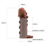 Baile - BI-016012 - Penis Sleeve Brown 14 Cm Inner Dia 3 Cm - Extender