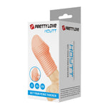 Pretty Love  - bi-026291 - Huel Penis Sleeve – Flesh – Soft & Stretchable TPR – Erection Enhancer (Copy)