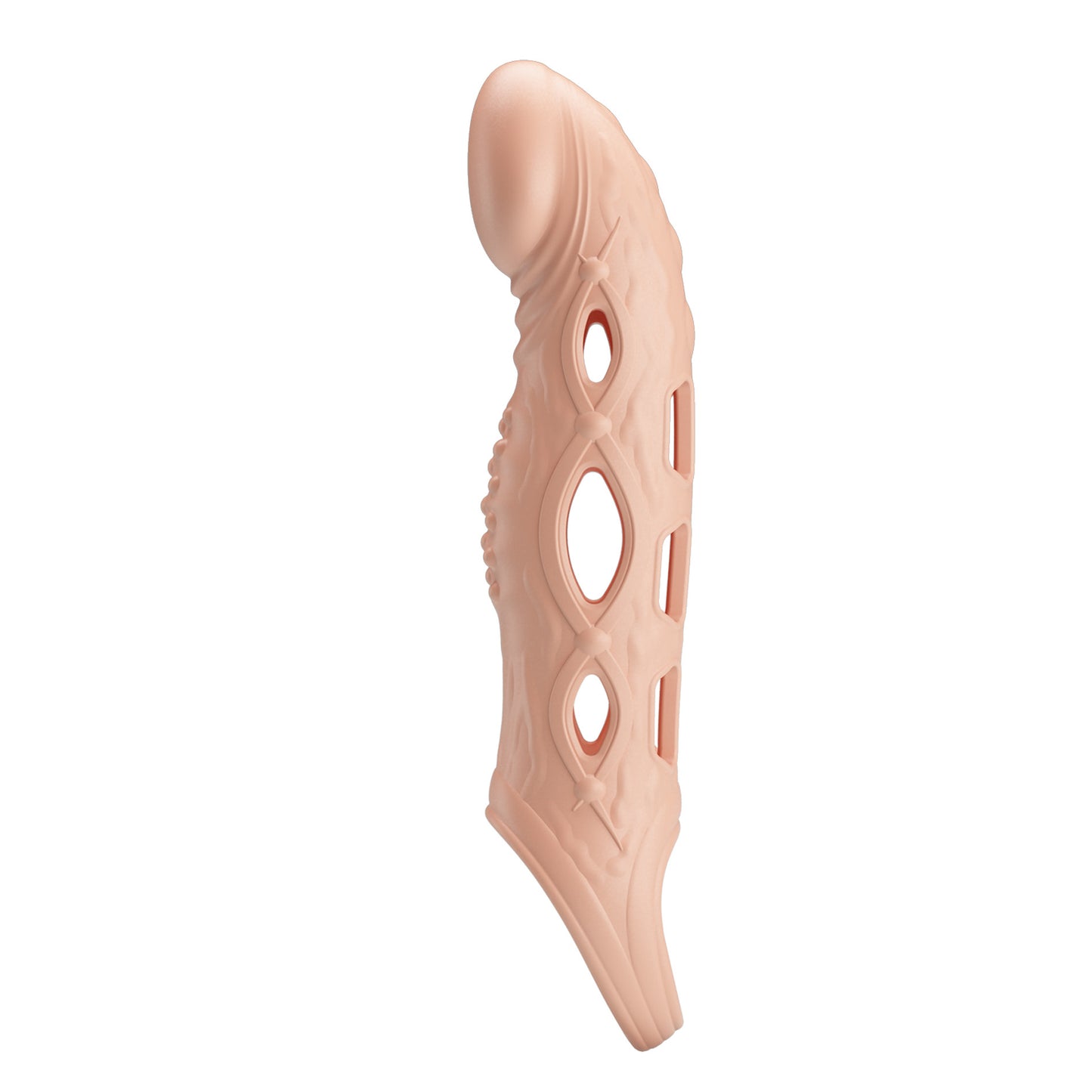 BI-026240Z - Pretty Love Brad Penis Sleeve – TPE Textured Extension Sleeve with Open Design