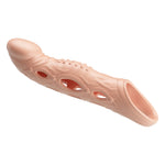 BI-026240Z - Pretty Love Brad Penis Sleeve – TPE Textured Extension Sleeve with Open Design