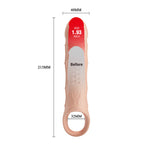 BI-026240Z - Pretty Love Brad Penis Sleeve – TPE Textured Extension Sleeve with Open Design
