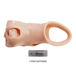 BI-026240Z - Pretty Love Brad Penis Sleeve – TPE Textured Extension Sleeve with Open Design