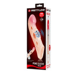 BI-026240Z - Pretty Love Brad Penis Sleeve – TPE Textured Extension Sleeve with Open Design