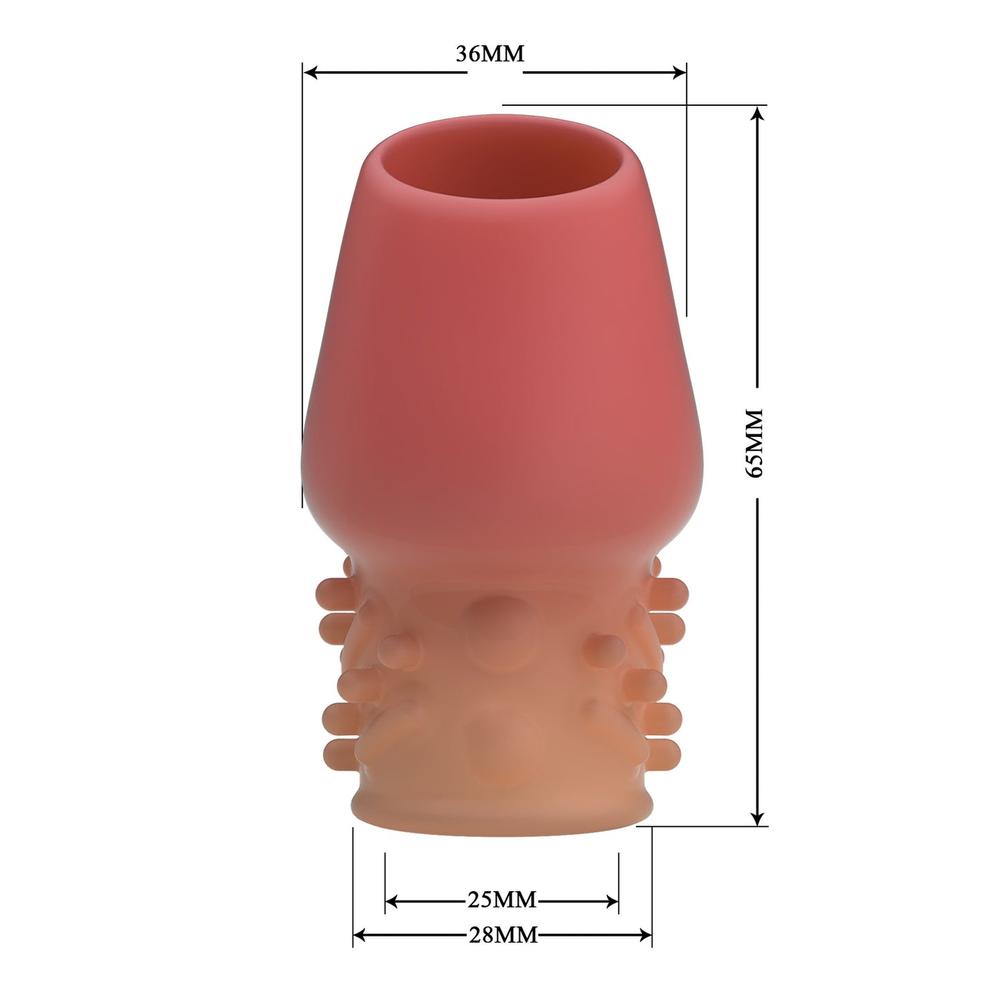 Pretty Love - Matias - Penis Sleeve 3 different colours available - Clear - Flesh - Brown - bi-26248