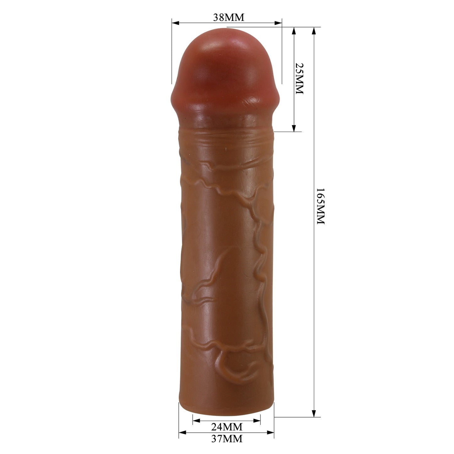 Baile - BI-026252-1 - Penis Sleeve Flesh 16,5 Cm Dia 3,8 Cm Inner Dia 2,44 Cm - Extender