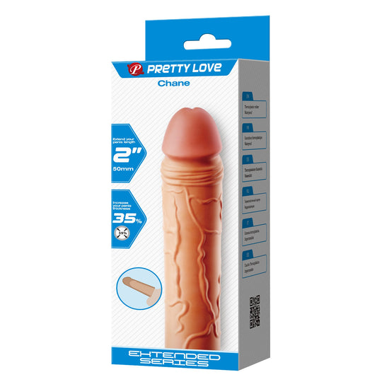 Baile - BI-026254 - Penis Sleeve Flesh 18 Cm Dia 3,8 Cm Inner Dia 3,7 Cm - Extender