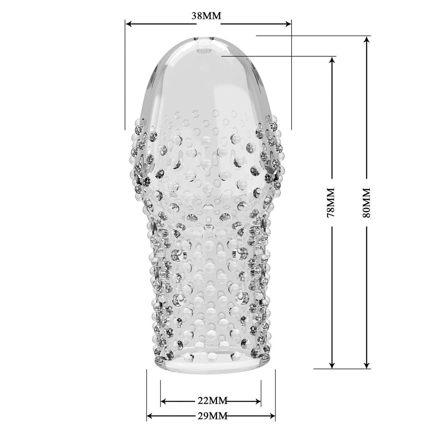 Pretty Love - bi-026290m - Penis Sleeve – Becks Clear