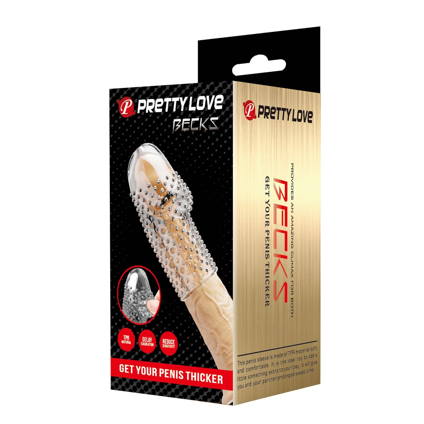 Pretty Love - bi-026290m - Penis Sleeve – Becks Clear
