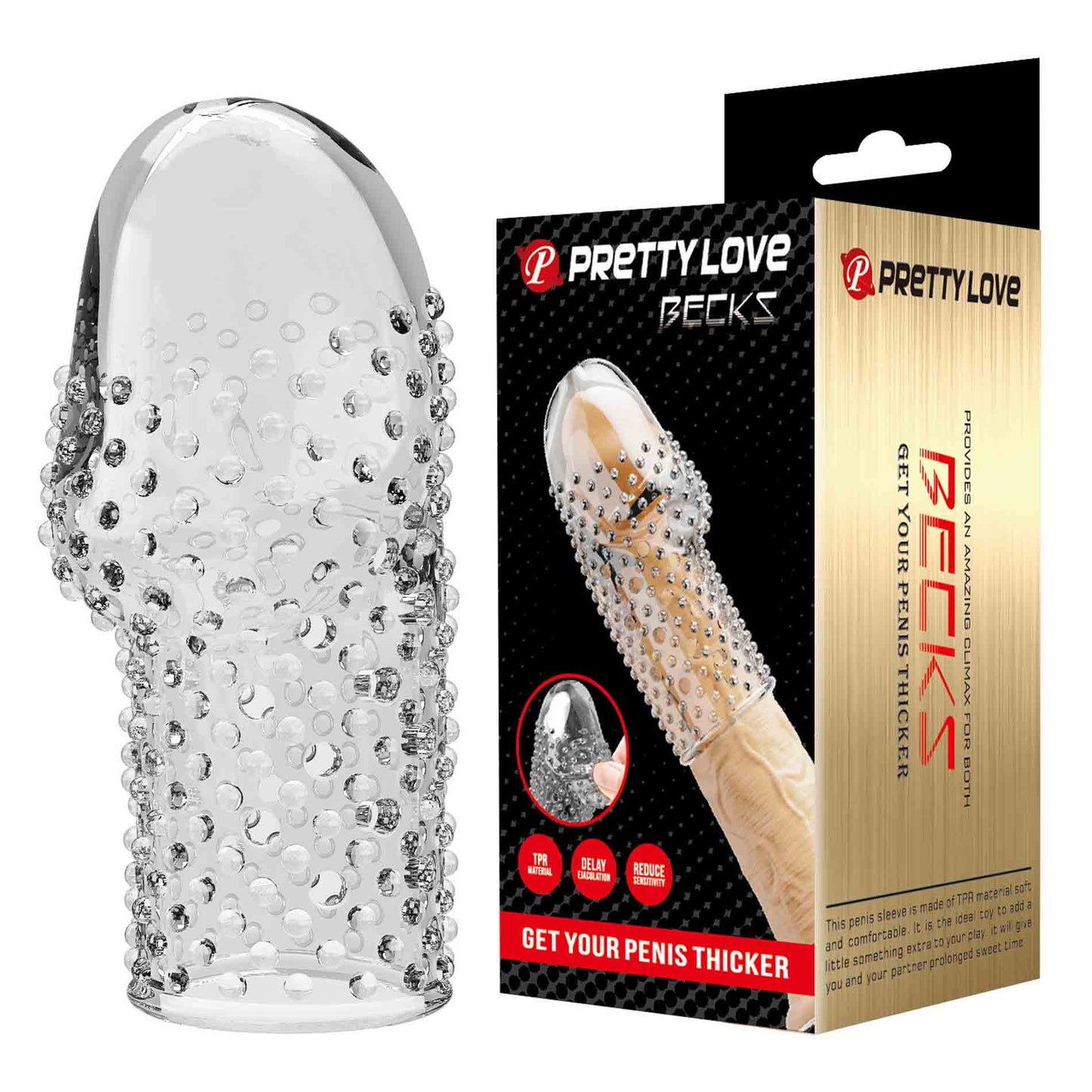 Pretty Love - bi-026290m - Penis Sleeve – Becks Clear