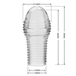 Pretty Love  - bi-026291m - Huel Penis Sleeve – Flesh-Colored – Soft & Stretchable TPR – Erection Enhancer