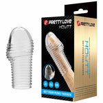 Pretty Love  - bi-026291m - Huel Penis Sleeve – Flesh-Colored – Soft & Stretchable TPR – Erection Enhancer