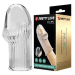 Pretty Love bi-026292m - Huel Penis Sleeve (Clear)
