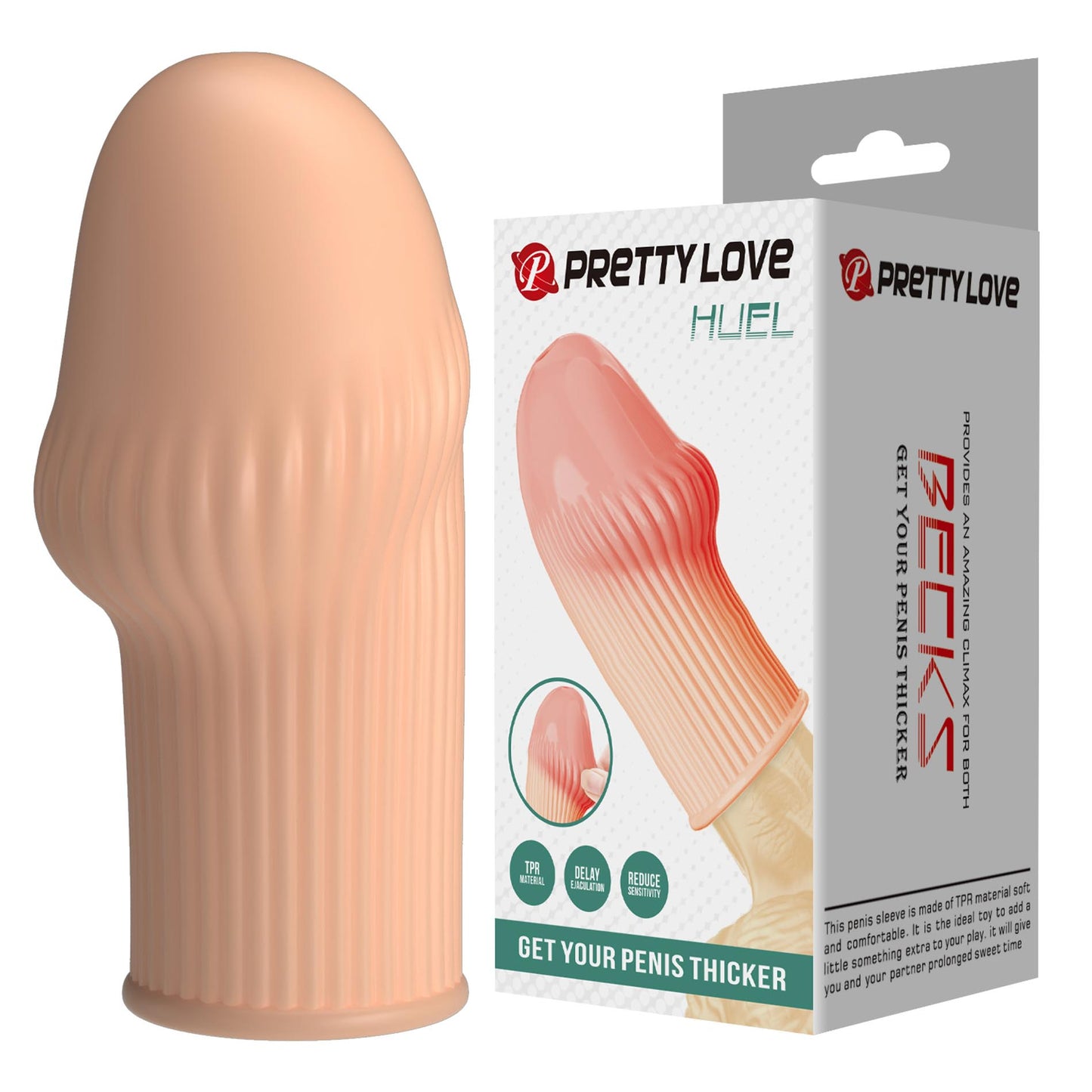 Pretty Love bi-026292 - Huel Penis Sleeve (Flesh)