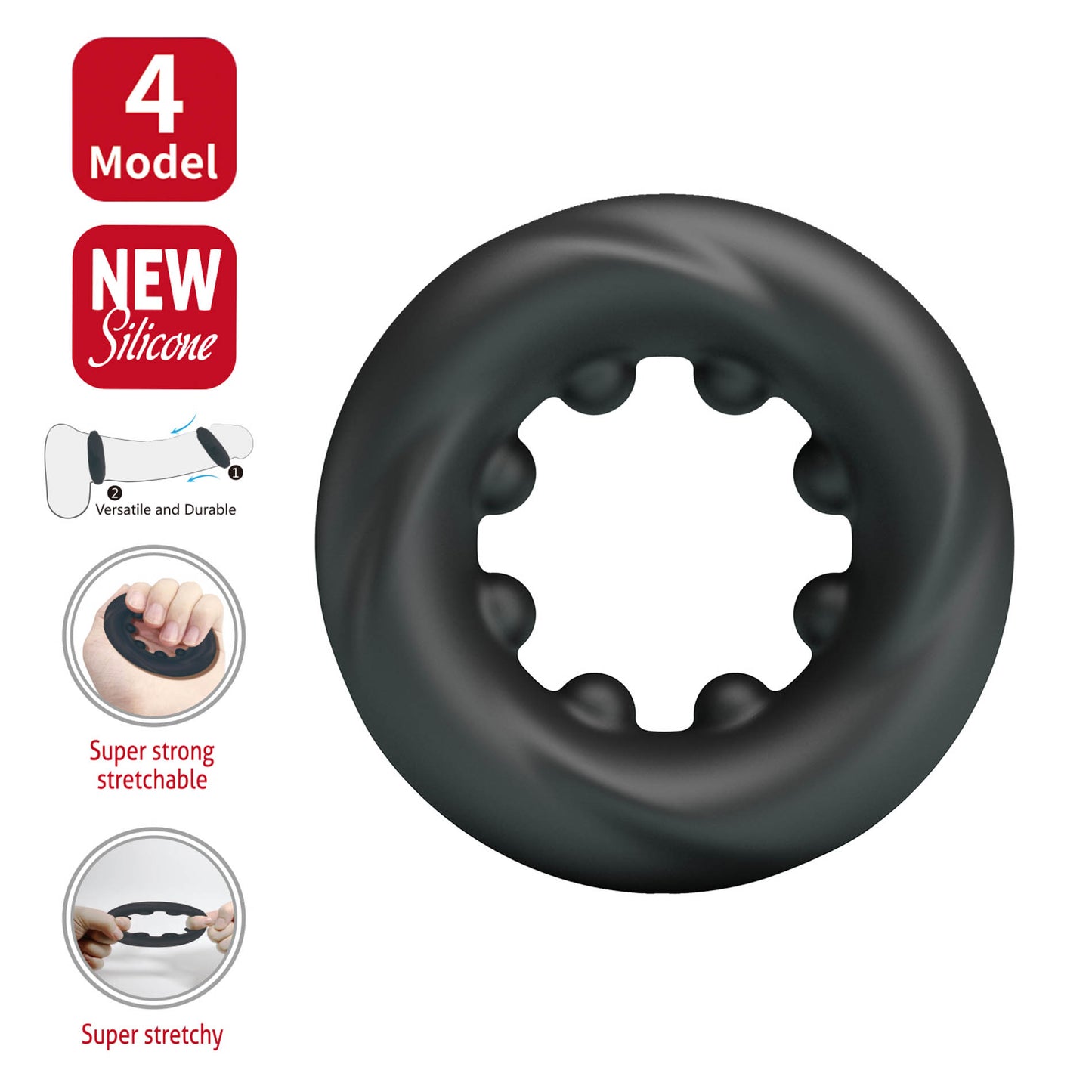 CRAZY BULL – BI-210354 - Penis Ring DAQUEZ Model 3