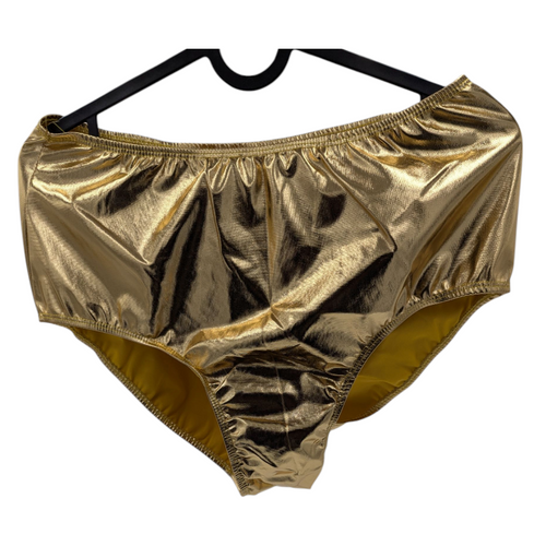 Glossy Gold Kinky Brief