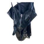 Halter Top Black with Zipper Size M