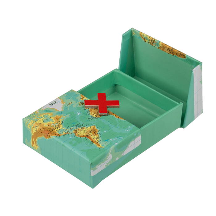 Kinky Pleasure - B016 - Jewelry Box With Map Motif - 12x8cm