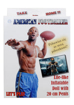 Boysoftoys American Footballer Blow Up Love Doll - 150 cm - Inflatable Masturbator - 59-00013