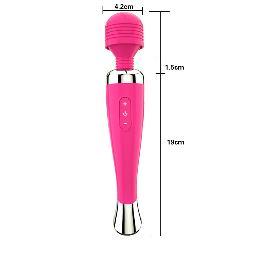 Power Escorts - BR124 - Body Wand Deluxe - Wand Vibrator - Rechargeable - 19 CM - Pink