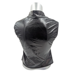 Combi Deal - Glossy Black Kinky Bodywarmer With Zipper And Matching Boxer