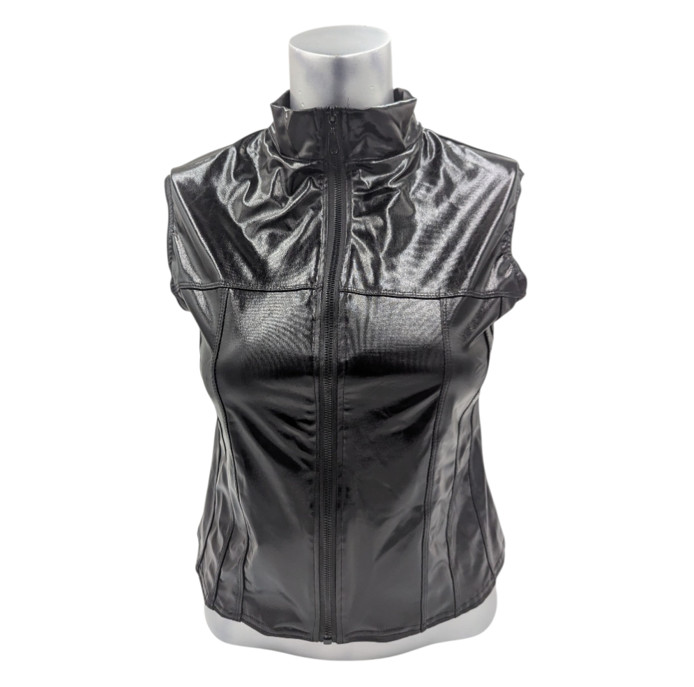 Glossy Kinky Bodywarmer With Zipper - Mix 4 Pack - 4 Different Colours