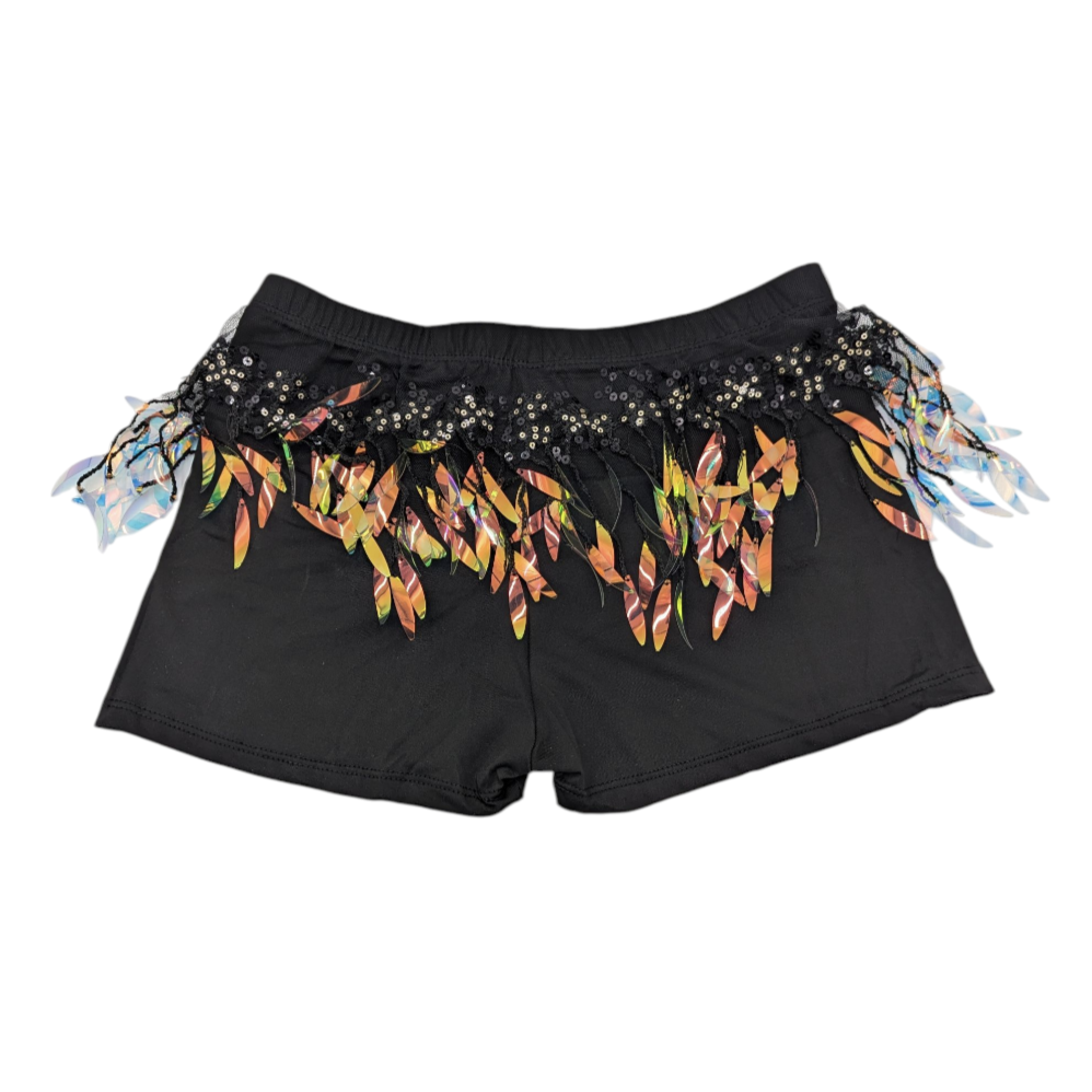 Black Metal Feather Look Kinky Boxer