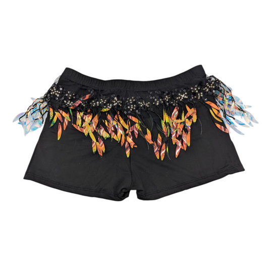 Black Metal Feather Look Kinky Boxer