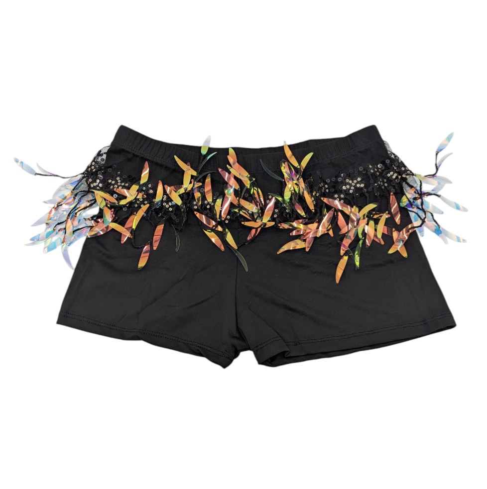 Black Metal Feather Look Kinky Boxer