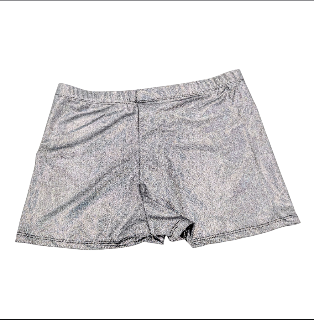 Glossy Silver Diamond Look Kinky Boxer