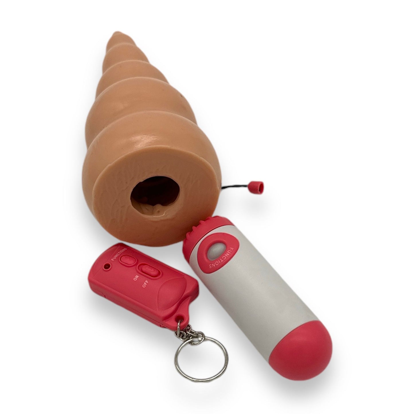 Trendy Deals - TD18070 - Cone Coma Mega Vibrating Buttplug - 18 Cm / 7 Inch - Extreme Dia 7 Cm