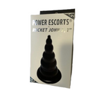 Power Escorts - BR105 - Rocket Drill 7,3'' - Big Size Anal Plug - 7,3 Inch / 18,5 CM - Black