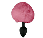 Power Escorts - BR131L - Bunny Plug Large Tail - 9,3 × 4,1 CM / 3,8 × 1,6 Inch - Black/Pink Tail