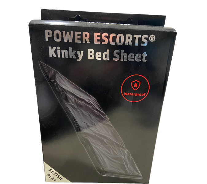 Power Escorts - BR190 - Kinky Bed Sheet - Dark Brown & Black