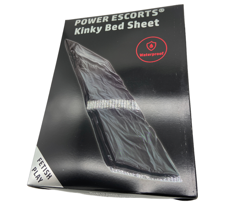 Power Escorts - BR190 - Kinky Bed Sheet - Dark Brown & Black