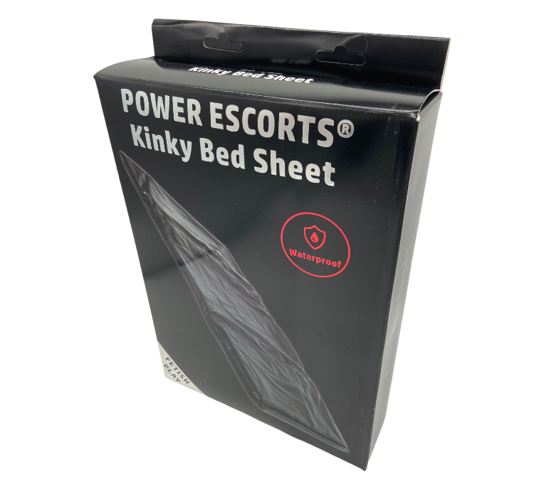 Power Escorts - BR190 - Kinky Bed Sheet - Dark Brown & Black