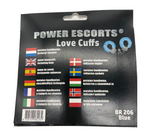 Power Escorts - BR206 Blue Soft Furry Hand cuffs - Colour box